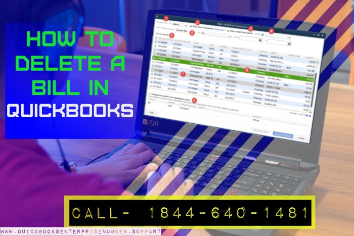 QuickBooks Delete Bill How To Void Or Remove Bill Payment Check