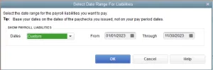 QuickBooks Payroll Liabilities