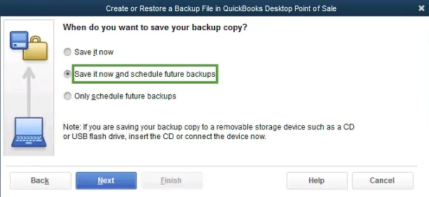 Create or Restore a Backup File in QuickBooks Desktop Point of Sale