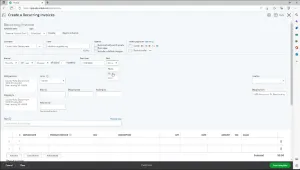 Create a Recurring Invoices