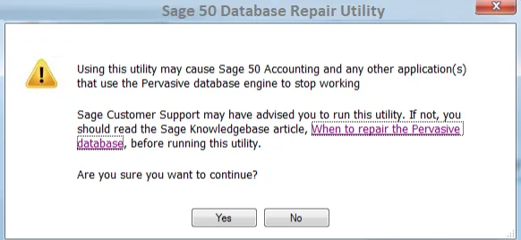 Database Repair Utility