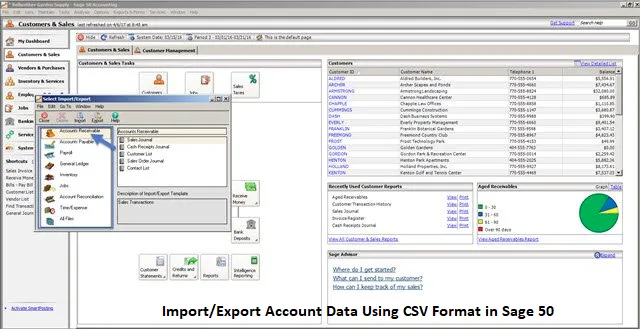 ImportExport Account Data Using CSV Format